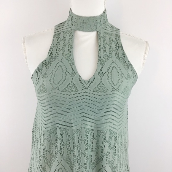 **2 FOR $20** CITY STUDIO LACE HALTER DRESS - Picture 3 of 9